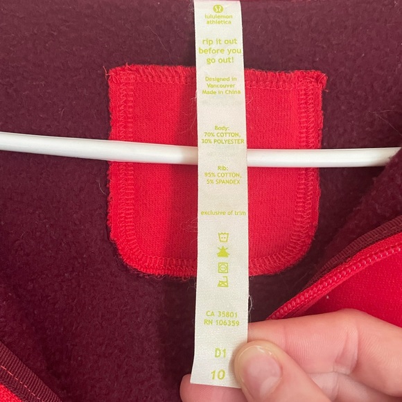 lululemon athletica. Scuba Hoodie. Size 10(?) - Picture 4 of 5